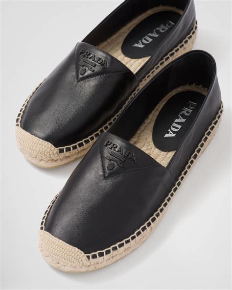 prada leather espadrilles